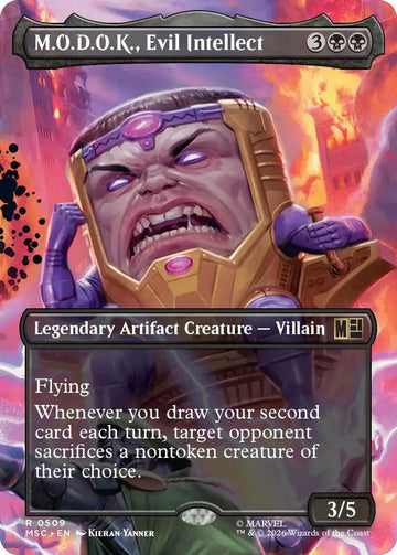 M.O.D.O.K., Evil Intellect [509] [Borderless] [Scene] [Marvel Super Heroes: Commander] [Non-Foil]