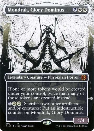 Mondrak, Glory Dominus (ONE-299) - Phyrexia: All Will Be One: (Showcase) (Borderless)