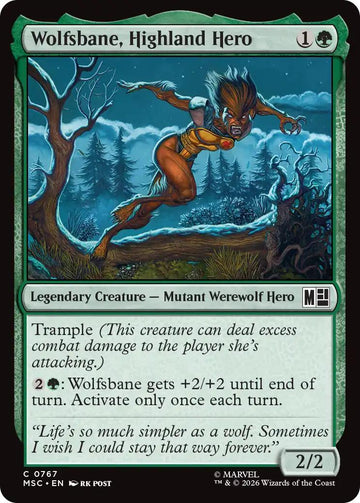Wolfsbane, Highland Hero [767] [Jumpstart] [Welcome Deck] [Marvel Super Heroes: Commander] [Non-Foil]