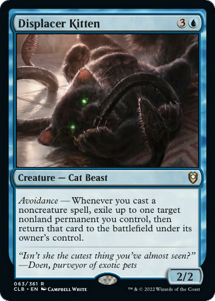 Displacer Kitten (CLB-063) - Commander Legends: Battle for Baldur's Gate Foil