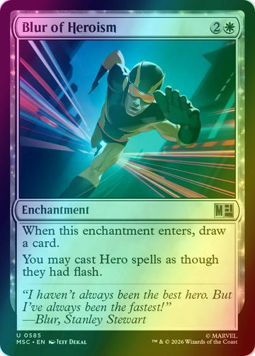 Blur of Heroism [585] [Jumpstart] [Marvel Super Heroes: Commander] [Foil]