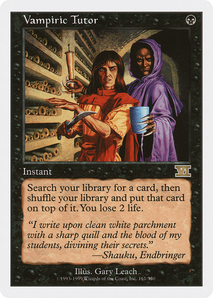 Vampiric Tutor (6ED-161) - Classic Sixth Edition
