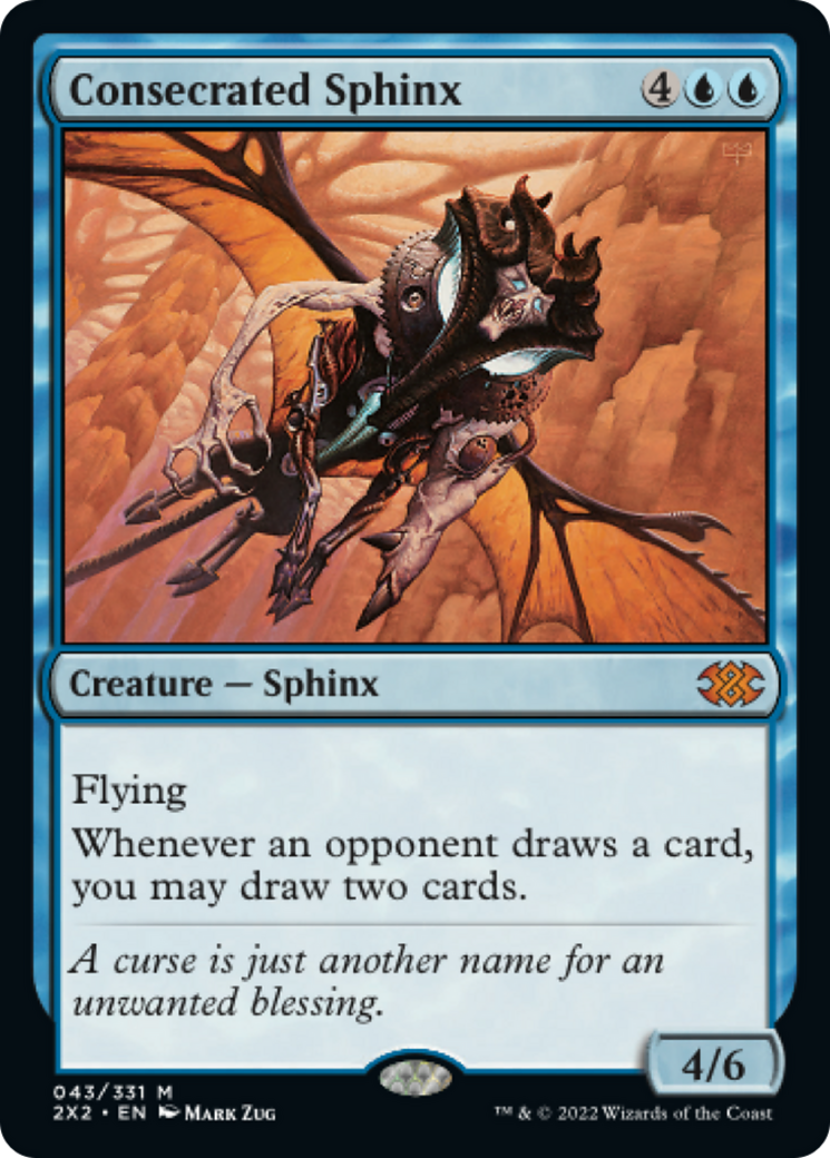 Consecrated Sphinx (2X2-043) - Double Masters 2022 Foil
