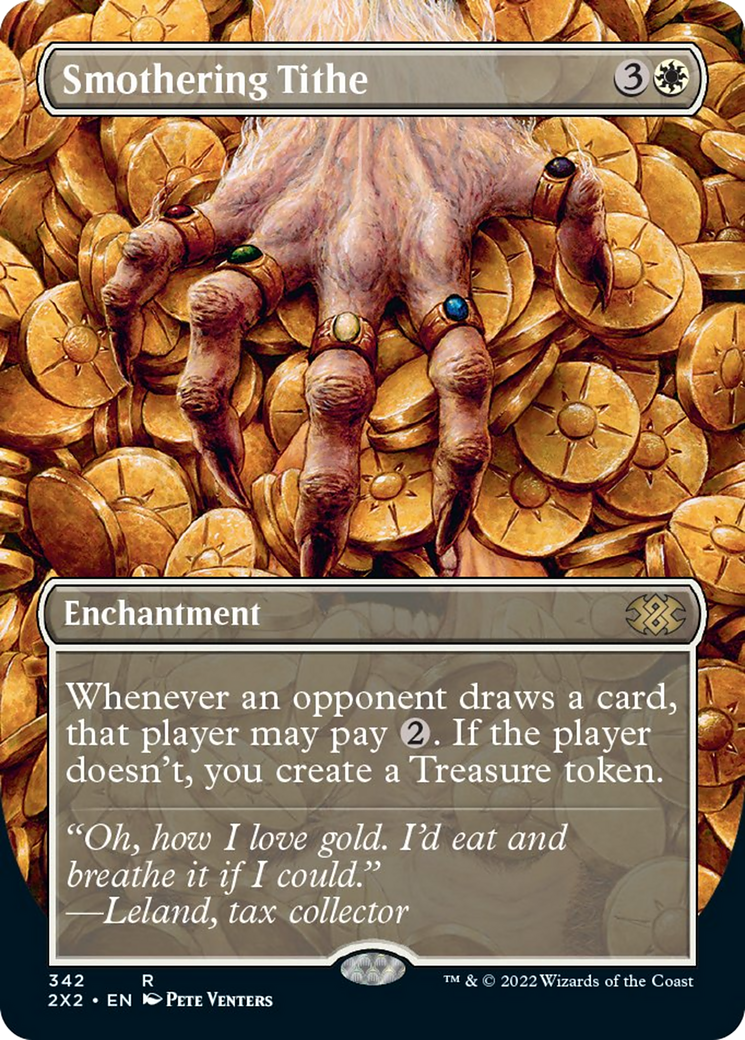 Smothering Tithe (2X2-342) - Double Masters 2022 (Borderless) Foil