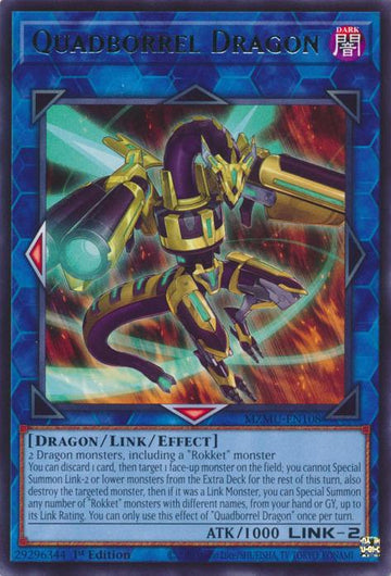 Quadborrel Dragon - MZMU-EN108 - Rare - 1st Edition