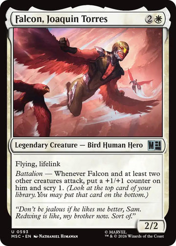 Falcon, Joaquin Torres [593] [Jumpstart] [Marvel Super Heroes: Commander] [Non-Foil]