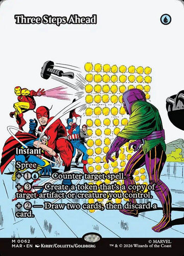 Three Steps Ahead [62] [Borderless] [Source Material] [Marvel Universe] [Non-Foil]