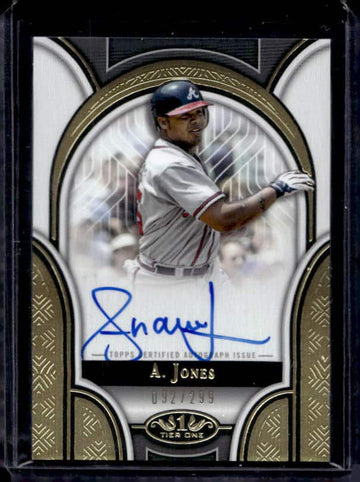 2023 Topps Tier One Andruw Jones #PPA-AJ Autograph /299