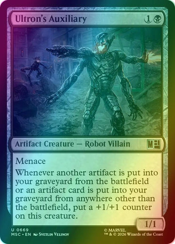 Ultron's Auxiliary [669] [Jumpstart] [Marvel Super Heroes: Commander] [Foil]