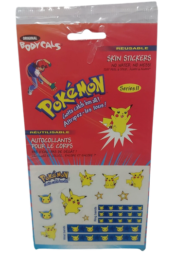 Pikachu Vintage Original Bodycals Skin Stickers Series 11