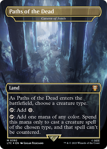 Cavern of Souls (LTC-392) - Tales of Middle-earth Commander / Paths of the Dead (Borderless) Foil