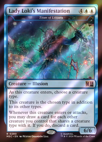 Lady Loki's Manifestation - Titan of Littjara [280] [Marvel Super Heroes: Commander] [Surge Foil]