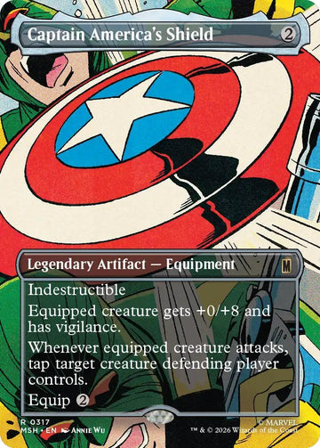 Captain America's Shield [317] [Borderless] [Scene] [Marvel Super Heroes] [Non-Foil]