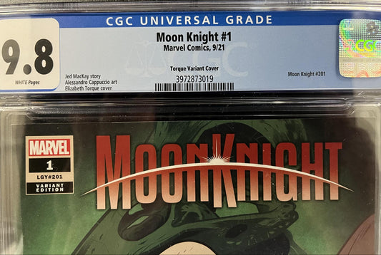 CGC 9.8 Moon Knight #1 Elizabeth Torque Variant Cover