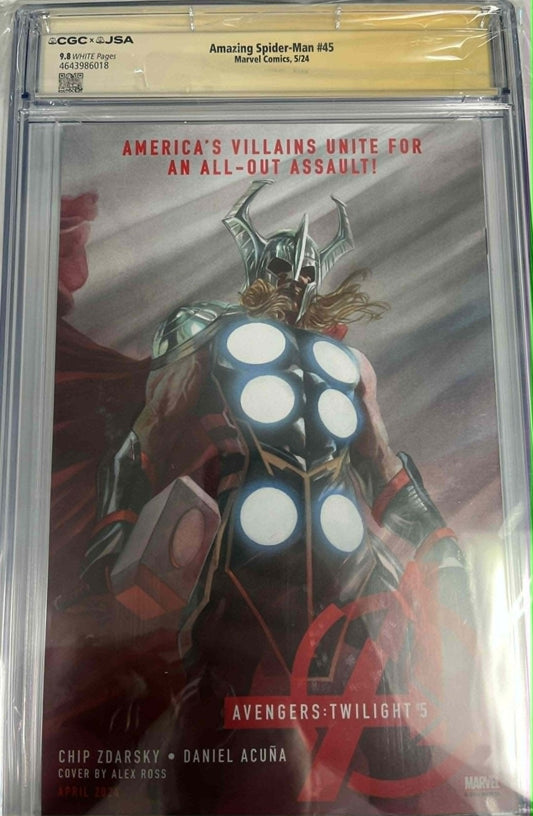 CGC 9.8 Signature Series Amazing Spider-Man #45 Signed by John Romita Jr.