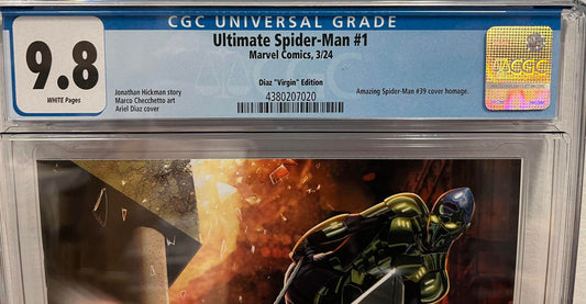 CGC 9.8 Ultimate Spider-Man #1 Ariel Diaz Virgin Edition
