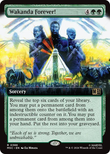 Wakanda Forever! [388] [Extended Art] [Marvel Super Heroes: Commander] [Non-Foil]