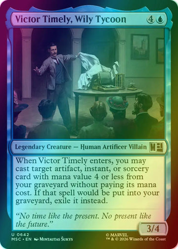 Victor Timely, Wily Tycoon [642] [Jumpstart] [Marvel Super Heroes: Commander] [Foil]