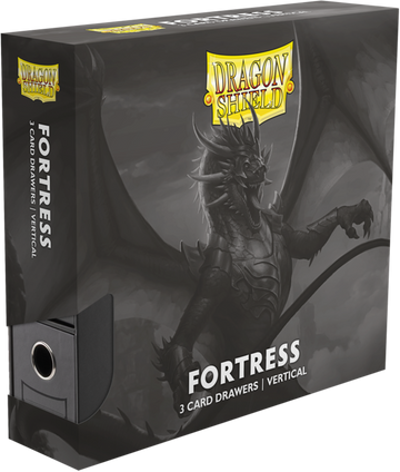 Dragon Shield Fortress Card Drawers - Vertical 3 Row - 1710+ - Black