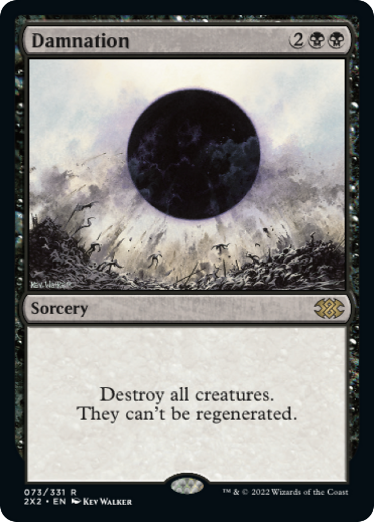 Damnation (2X2-073) - Double Masters 2022 Foil