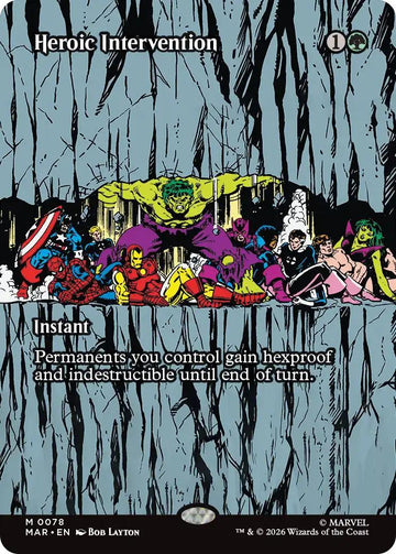 Heroic Intervention [78] [Borderless] [Source Material] [Marvel Universe] [Non-Foil]
