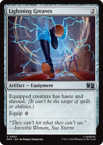 Lightning Greaves [202] [Marvel Super Heroes: Commander] [Non-Foil]