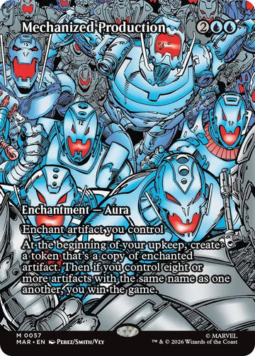 Mechanized Production [57] [Borderless] [Source Material] [Marvel Universe] [Non-Foil]