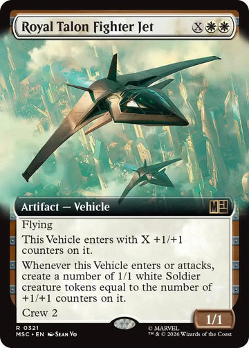 Royal Talon Fighter Jet [321] [Extended Art] [Marvel Super Heroes: Commander] [Non-Foil]