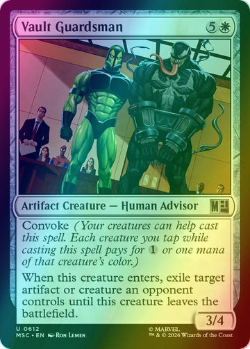 Vault Guardsman [612] [Jumpstart] [Marvel Super Heroes: Commander] [Foil]