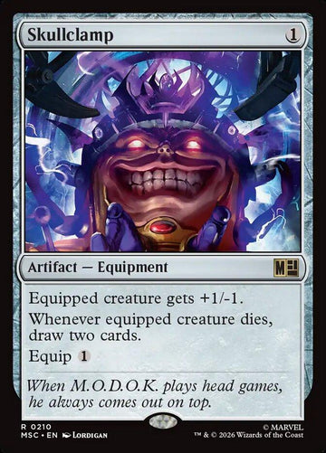 Skullclamp [210] [Marvel Super Heroes: Commander] [Non-Foil]