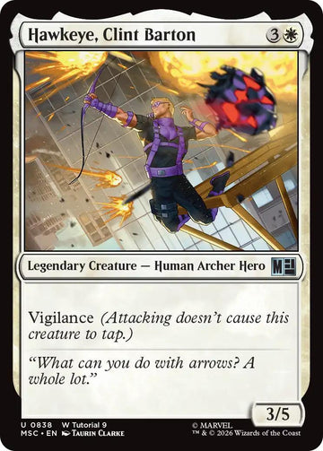 Hawkeye, Clint Barton [838] [Beginner Box] [Marvel Super Heroes: Commander] [Non-Foil]