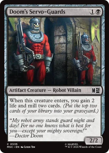Doom's Servo-Guards [535] [Beginner Box] [Marvel Super Heroes: Commander] [Non-Foil]