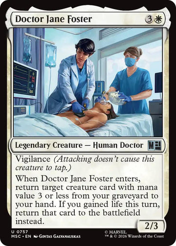 Doctor Jane Foster [757] [Jumpstart] [Welcome Deck] [Marvel Super Heroes: Commander] [Non-Foil]