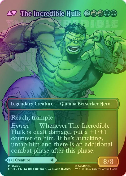 Bruce Banner // The Incredible Hulk [359] [Borderless] [Logo] [Marvel Super Heroes] [Foil]