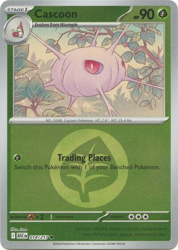 Cascoon - Energy Symbol Pattern - 014/217 - Common [me025-014] [Reverse Holo]