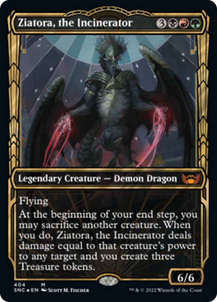 Ziatora, the Incinerator (SNC-404) - Streets of New Capenna: (Showcase) Foil