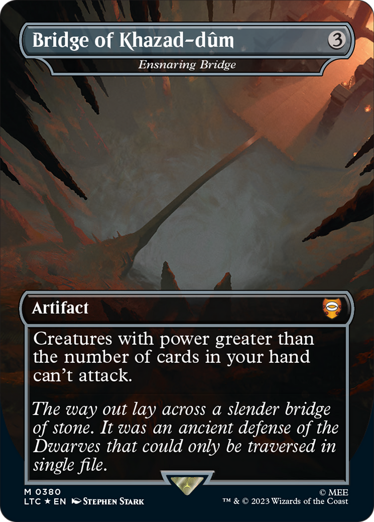 Ensnaring Bridge (LTC-380) - Tales of Middle-earth Commander / Bridge of Khazad-dÃ»m (Borderless) Foil