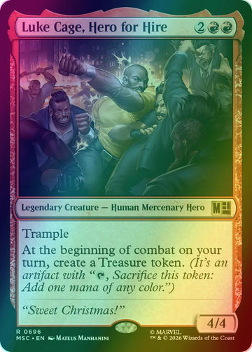 Luke Cage, Hero for Hire [696] [Jumpstart] [Marvel Super Heroes: Commander] [Foil]
