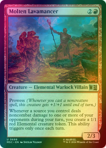 Molten Lavamancer [699] [Jumpstart] [Marvel Super Heroes: Commander] [Foil]