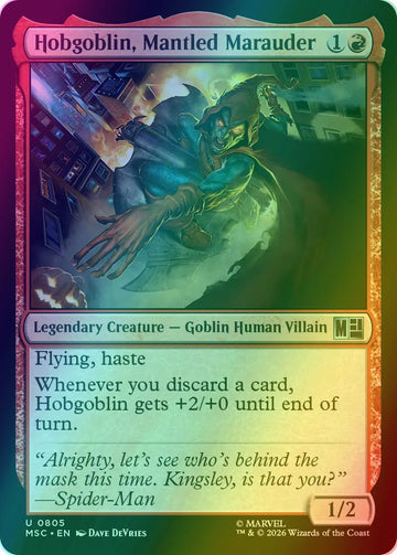 Hobgoblin, Mantled Marauder [805] [Jumpstart] [Marvel Super Heroes: Commander] [Foil]