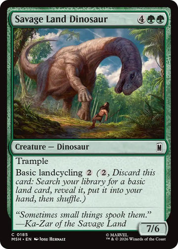 Savage Land Dinosaur [185] [Marvel Super Heroes] [Non-Foil]