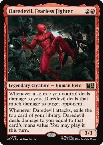 Daredevil, Fearless Fighter [685] [Jumpstart] [Marvel Super Heroes: Commander] [Non-Foil]