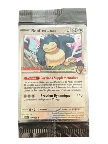 Hop’s Ronflex de Nabil 117/159 GameStop Stamped Promo - FRENCH Sealed