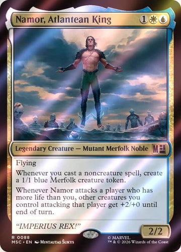 Namor, Atlantean King [88] [Marvel Super Heroes: Commander] [Surge Foil]