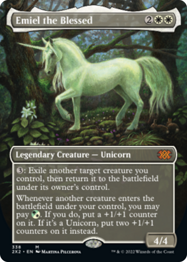 Emiel the Blessed (2X2-338) - Double Masters 2022 (Borderless) Foil
