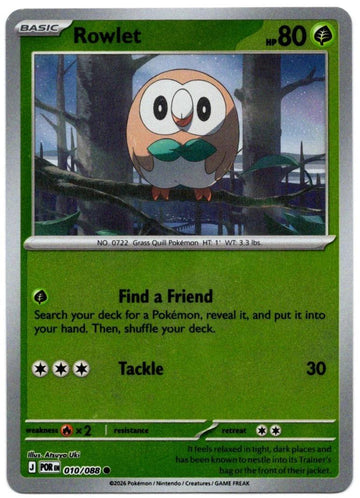 Rowlet - 010/088 - Common [me03-010] [Reverse Holo]