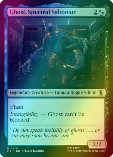 Ghost, Spectral Saboteur [214] [Marvel Super Heroes] [Foil]