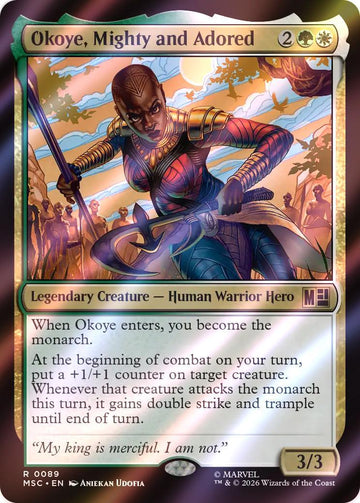 Okoye, Mighty and Adored [89] [Marvel Super Heroes: Commander] [Surge Foil]