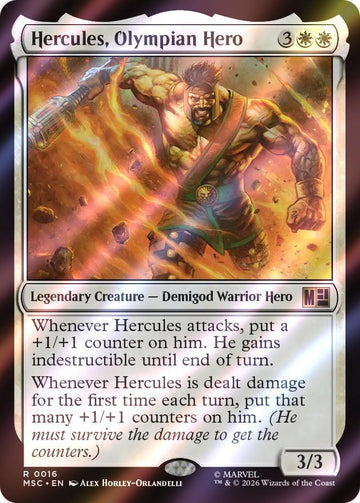Hercules, Olympian Hero [16] [Marvel Super Heroes: Commander] [Surge Foil]