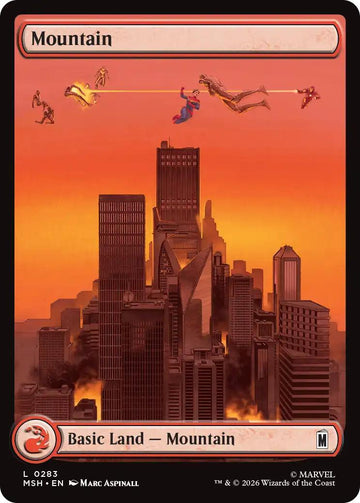 Mountain [283] [Full Art] [City Chaos] [Marvel Super Heroes] [Non-Foil]